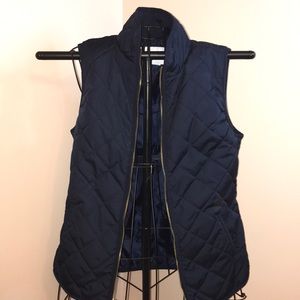 Old Navy Navy Quilted Vest Size Small